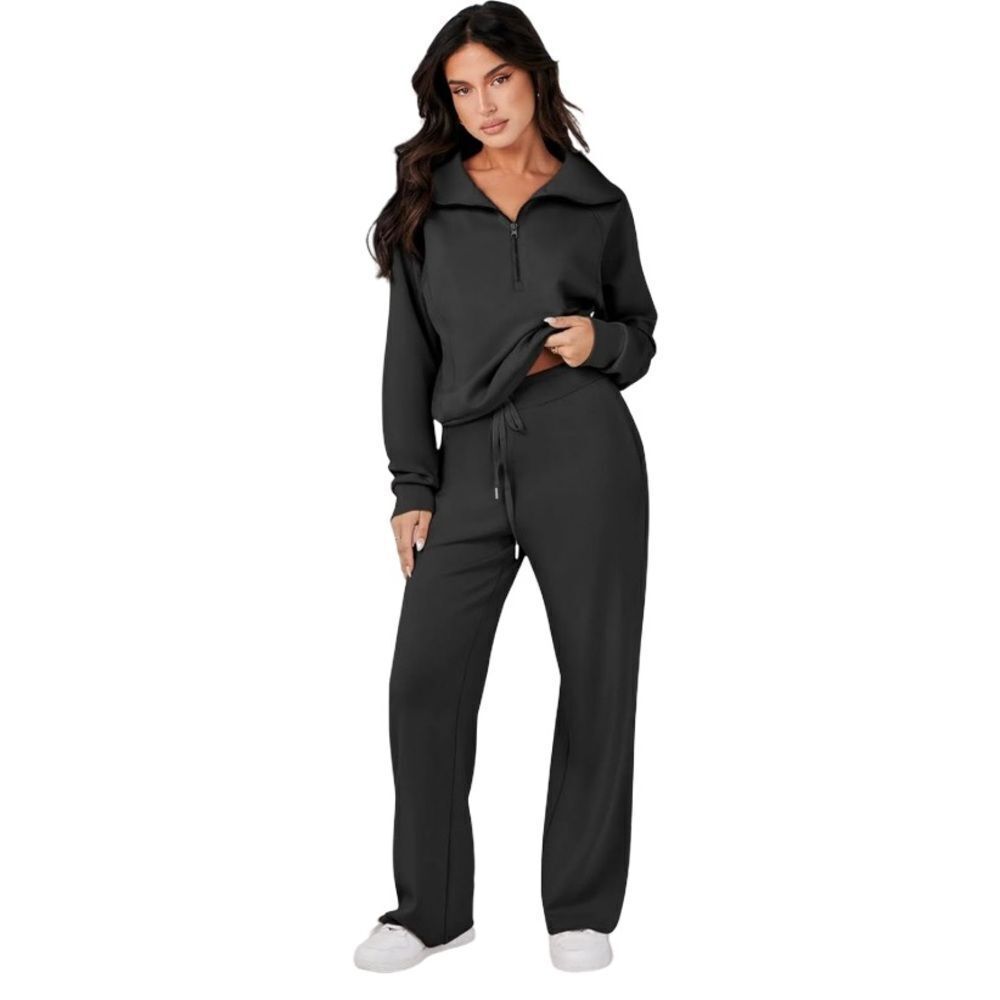 Xieerduo- Two piece sweatsuit. Long sleeve Drawstring Pants